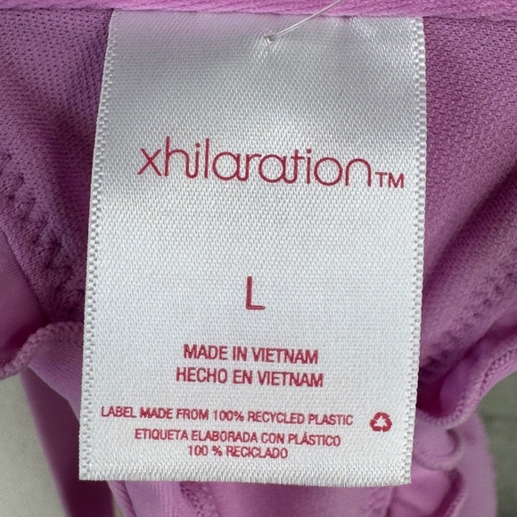 Xhilaration Juniors Pink Ruffle Adj. Straps Orchid Bikini Top Sz. Large L 8 10 - Picture 7 of 10